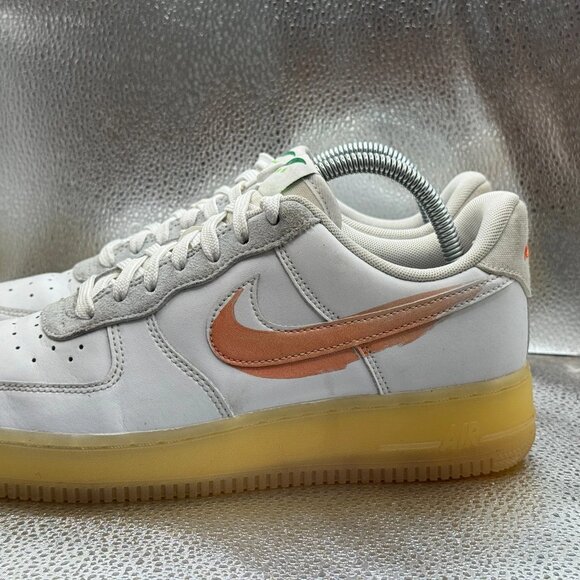 Size 7 Nike Mayumi Yamase x Air Force 1 Mens White Flyleather Sneaker DB3598-100 - Picture 7 of 11